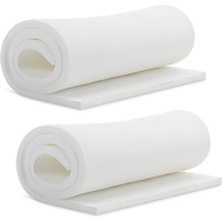 Rouleau de mousse PU blanche à prix de gros, éponge amortissante facile à découper, doublure intérieure pour boîte de rangement