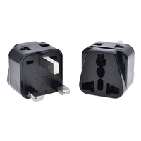 Adaptateur de voyage 3P norme britannique 2 1, prise universelle UK, ABS 10A, prise électrique à usage commercial pour Singapour, Arabie Saoudite, Émirats arabes unis