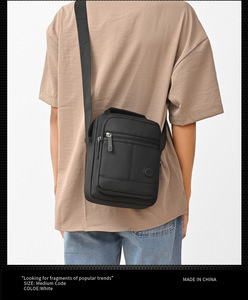 Sacs à bandoulière Oxford personnalisés pour hommes, sacs messager à la mode, sacs banane étanches pour ordinateur portable, vente en gros à prix abordable - Product Image 6