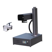 Machine de gravure laser pliable 2.5D 3D JPT pour bracelet en acier or argent avec autofocus