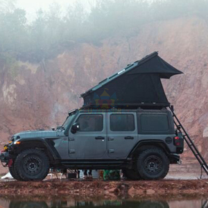 Oem Single Roof Top Tent Triangle Car Offroad Luxury Outdoor Camping Waterproof Awning Car Rooftop Tent Hard Shell With Ladder - Product Image 6