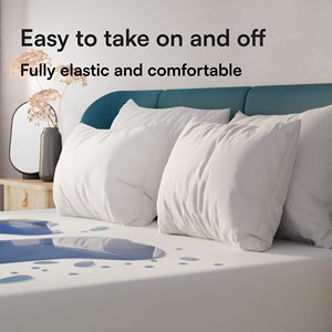 Hengshang miễn phí chống Mite bảo vệ sợi nhỏ chần không thấm nước trải giường nệm OEM/ODM rệp bằng chứng Vinyl cho Kid 50 người lớn - Product Image 4