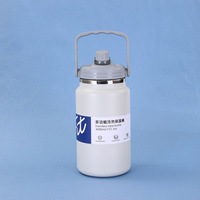 Tasse isolée en acier inoxydable de grande capacité avec poignée et paille Nouveau design Bouilloire de sport portable pour le camping en plein air