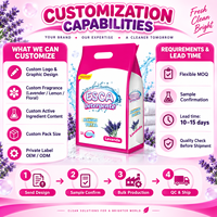 Lessive en poudre haute mousse tout usage OEM 500g pour lavage à la main – Spécial Amérique du Sud