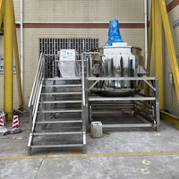 Ligne de production complète de savon liquide, machine à fabriquer des détergents, mélangeur de shampoing, agitateur, moteur 50L-10000L, haute productivité