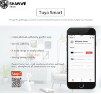 Sistema de Seguridad Inteligente para el Hogar Tuya con Sensor de Movimiento PIR, Diseño Portátil, Compatible con Alexa e IFTTT, Alarma con Bocina, Material Plástico