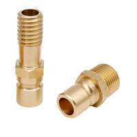 Raccord de tuyauterie hexagonal en laiton, filetage mâle, poli, forgé CNC, 1/4-1/2 BSP pour systèmes de compresseurs d'air ZTOP JZ-JEMM