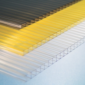 Thiết kế hiện đại hai bức tường multiwall <span class=keywords><strong>Polycarbonate</strong></span> bảng điều chỉnh <span class=keywords><strong>4mm</strong></span> 6mm 8mm nhà kính lợp pergola tấm mặt trời PC tấm dập nổi cho - Product Image 4