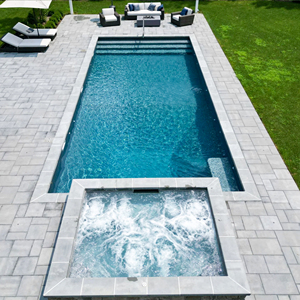 Piscine familiale professionnelle Wave 20 pieds, fabriquée en fibre de verre, grande taille, luxe, piscine extérieure, spa. - Product Image 3