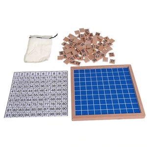 Tabella <span class=keywords><strong>di</strong></span> <span class=keywords><strong>Controllo</strong></span> Montessori per la Centena, Giocattoli Educativi Matematici per Bambini, Materiale Montessori Prescolare - Product Image 3