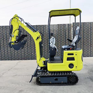 고품질 1톤 소형 굴삭기 다기능 고무 크롤러 소형 굴착기 좁은 공간 제로 테일 스윙 농장용 마이크로 굴삭기 - Product Image 4