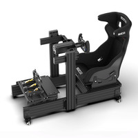 aluminium simulateur de cockpit de course siège voiture conduite simulateur de course jeu de cockpit simulateur de course