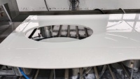 Tipo de puente de 3 ejes Fregadero de una sola cabeza Recorte Agujero abierto Enrutador CNC Mármol Granito Cuarzo Máquina pulidora de corte de piedra