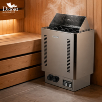 Meilleur Prix Poêle de Sauna Électrique Moderne 3KW-9KW en Acier Inoxydable, Alimentation par Prise, Sécurité et Facilité d'Utilisation pour Sauna Sec