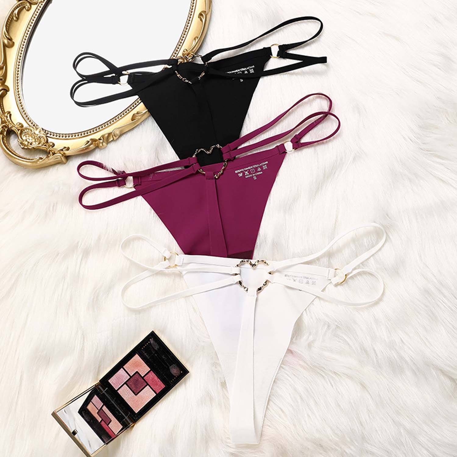 Hot Selling Customization Women's Panties Low Waist Sexy Bikini Thongs for Women Seamless Panties G-Strings Women Underwear