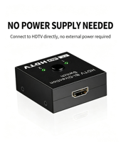 4K 3D Bi Directional Switch HDTV 2 in 1 Out /1 in 2 Out Switcher Splitter Converter