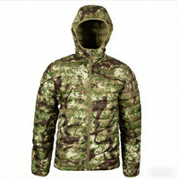 Blouson de chasse pour homme ODM - Tissu camouflage uni léger, coupe ajustée, imperméable, coupe-vent et respirant