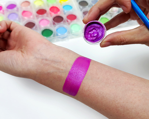 <span class=keywords><strong>Kit</strong></span> de peinture faciale OEM activée par l'eau, 28 couleurs vibrantes pour <span class=keywords><strong>maquillage</strong></span> des yeux, eye-liner et peinture faciale - Product Image 3