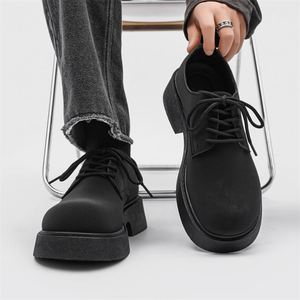 Nouvelles Chaussures Habillées de Luxe pour Hommes, Baskets à Plateforme Personnalisées, Chaussures Décontractées en Cuir à Lacets pour Hommes - Product Image 1