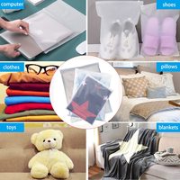 Sac en plastique transparent givré, résistant, imprimé sur mesure, avec fermeture éclair, pour cosmétiques, vêtements et voyages, imperméable