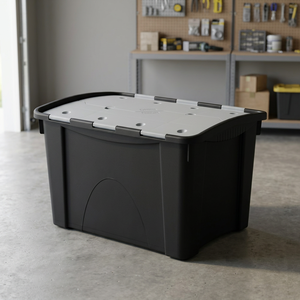 TTAKE Multipurpose Black/Grey 60L Plastic <b>Storage</b> Container - Product Image 2
