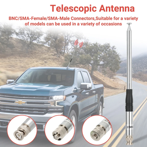 Antena CB Telescópica de Mano de 27MHz, SMA-Hembra/SMA-Hembre/BNC, 130MM, Resistente al Agua IPX7, Ganancia de 2dBi, para <span class=keywords><strong>Walkie</strong></span> Talkie Quansheng <span class=keywords><strong>Cobra</strong></span> - Product Image 4