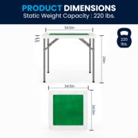 AJUNION Table de pique-nique pliante en plastique pour le camping en plein air