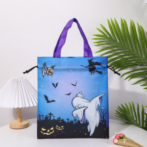 Custom RPET Non Woven Holiday Gift Bag Kids Sublimation Drawstring <b>Backpack</b> - Product Image 2