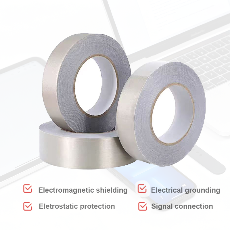 Johan High Conductive Fabric Tape (Model Johan Conductive Fabric <0.1/sq) Single-sided Adhesive For EMI/RFI Shielding