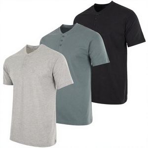 Camiseta Deportiva de Manga Corta para Hombre, Tejida con Patrón, Poliéster/Algodón, Color Negro Lavado, Talla L, 180 g/m², Peso Pesado, MOQ Bajo, Talla Estadounidense - Product Image 2
