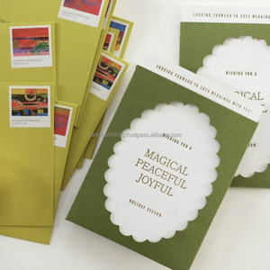 Custom <b>Printed</b> Full Set Wedding & Event Envelopes Coated <b>Paper</b> Cardboard/Kraft <b>Paper</b>/Art <b>Paper</b> Options Personalized Hot Stamping - Product Image 4