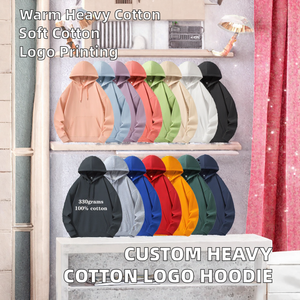 เสื้อฮู้ดดี้คอตตอน 100% หนัก 330 กรัม พิมพ์ลายดิจิทัล สไตล์สตรีทแวร์ แบบสวมหัว คอกลม - Product Image 2