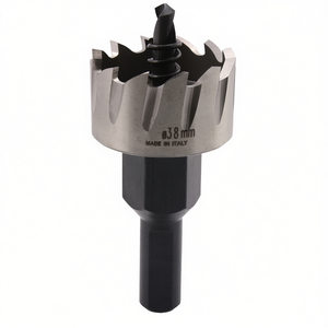 Scie cloche HSS 38 mm fabriquée en Italie pour le perçage du métal et du bois - Product Image 2