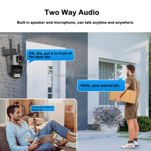 Cámara de Seguridad Inteligente WiFi Hongnaer <span class=keywords><strong>ICSee</strong></span> 3/9MP con Alexa y Asistente de Google, PTZ, 3 Lentes, para Exteriores, Hogar y Tienda - Product Image 5