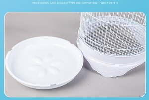 Toptan benzersiz tarzı demir Metal yuvarlak kanarya kuş kafesi ofis ev bahçe için kapalı açık papağan kafesleri satılık - Product Image 6