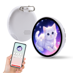 Etiqueta Electrónica Digital con Pantalla Táctil de 1.85'' para Mochila, Clip, Etiqueta Interactiva Animada con LED - Product Image 2