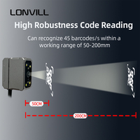 LONVILL 200GigE Vision, Lector de Códigos de Montaje Fijo con Transferencia de Datos Rápida de 1000 Mbps para Seguimiento de Líneas de Producción en Tiempo Real