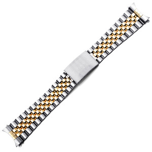universel en acier inoxydable à cinq perles Jubilee <span class=keywords><strong>de</strong></span> 18 à 22mm, <span class=keywords><strong>bracelet</strong></span> respirant avec <span class=keywords><strong>boucle</strong></span> tortue pour DJ - Product Image 4