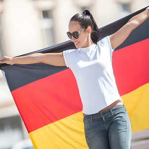 Đức cờ in 3X5FT <span class=keywords><strong>polyester</strong></span> in tất cả các nước bán kem chống nắng bền biểu ngữ Bầu Cử - Product Image 1