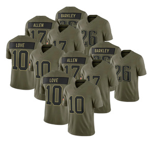 Maglia Salute 2026 # 10 amore # 17 Allen # Maglia da Football Americano 26 Barkley, Nuova Cucitura - Product Image 1