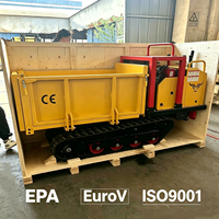 Neuer Mini-Raupenkipper Hydraulischer Muldenkipper mit Euro 5 Dieselmotor 4x4-Antrieb Linkslenkung