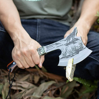 Nouvelle Hache de Chasse Tactique Personnalisée 2025 pour la Défense Personnelle, le Bushcraft et le Camping – Couteau Hache Chinois en Gros