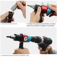 SUBAO LT8 Type d'embrayage Pistolet à tirage automatique avec arrêt de charge Pistolet à riveter électrique Tête de pistolet à riveter Pistolet à riveter Machine à riveter avec écrou