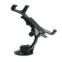 Support de tableau de bord universel noir en plastique étanche et anti-corrosion pour téléphone portable et tablette de 5 à 12 pouces, réglable
