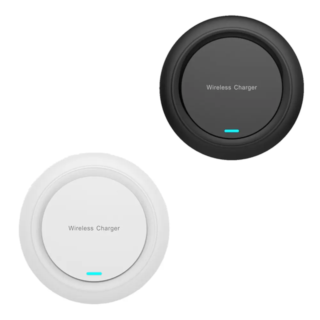 Universal Round Wireless Charger Base Custom LOGO 15W Fast Wireless Charger Charging Pad