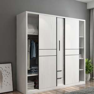 Promotional Wholesale Customized Wooden Wardrobe Closet Design Minimalist <b>Armoire</b> Luxury Furniture - Product Image 5