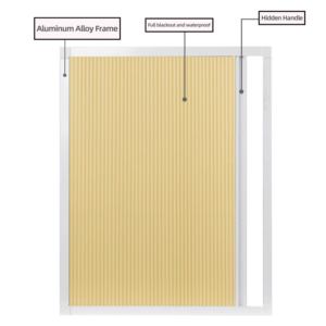 Tragaluz <span class=keywords><strong>de</strong></span> panal moderno <span class=keywords><strong>de</strong></span> tamaño personalizado para decoración del hogar, cortina opaca retráctil para ventana, tragaluz con aislamiento térmico, 30mm - Product Image 1