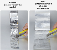 Ruban de réparation d'étanchéité en butyle de papier d'aluminium imperméable de bonne qualité