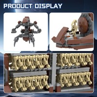 Funbuild Meilleures ventes Federation MTT MOC Transporteur de troupes Droïdes de combat Ensemble de blocs de construction Star Plan Wars Briques Jouets d'assemblage DIY