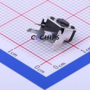TC-1102HJ-C-A Tactile Switch Bent Lead Through Hole,6x6mm Switch Single Pole Single Throw Round Button 2.6N Right Angle Insert - Product Image 1